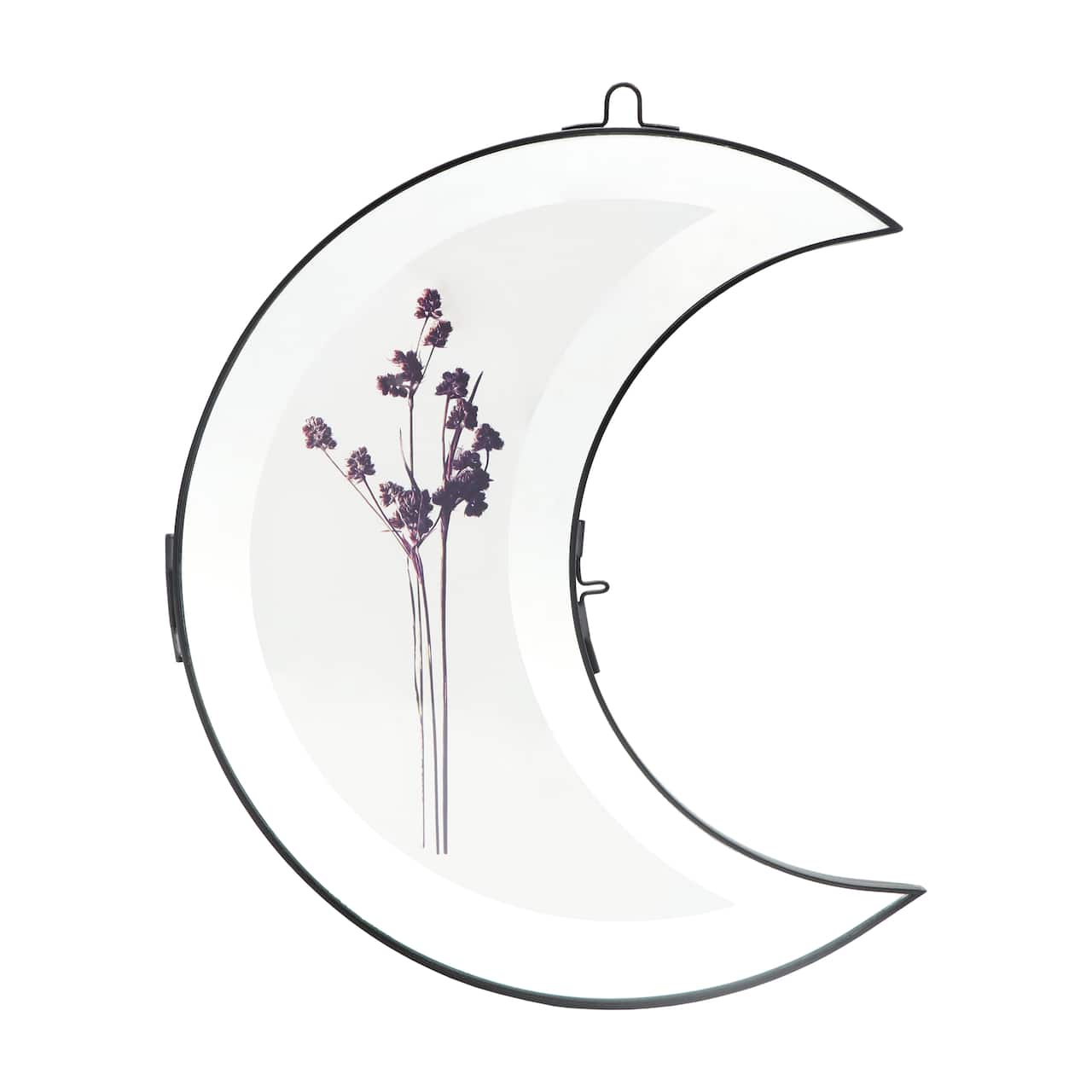 Cadre en verre noir en forme de lune de 19,6 cm x 23,7 cm d’Ashland